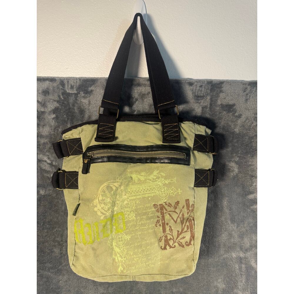 VTG Y2K MUDD Green Canvas Bag/Tote